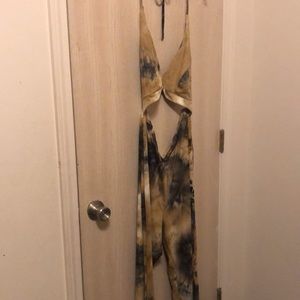 SOLD Fashion Nova Bellbottom Cut Out One Piece Jumper